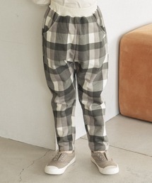 無地 総柄プリント スウェット サルエル パンツ