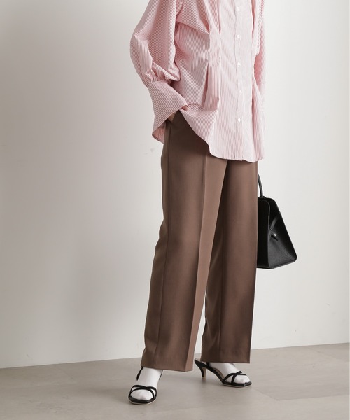 N.(N. Natural Beauty Basic)(エヌエヌナチュラルビューティーベーシック)の「【S Size Line】◆センタープレスストレートパンツ(スラックス・レディース・イエロー/ブラウン/ブラック・SMALL/MEDIUM)」の10枚目の写真