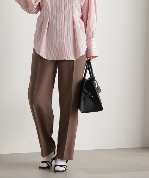 N.(N. Natural Beauty Basic)(エヌエヌナチュラルビューティーベーシック)の「【S Size Line】◆センタープレスストレートパンツ(スラックス・レディース・イエロー/ブラウン/ブラック・SMALL/MEDIUM)」の11枚目の写真