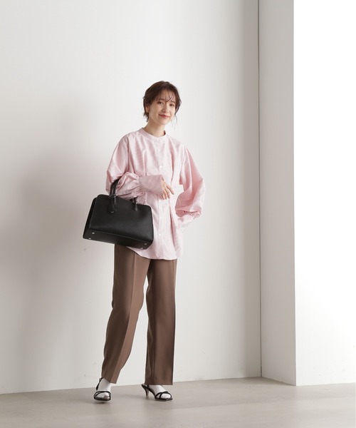 N.(N. Natural Beauty Basic)(エヌエヌナチュラルビューティーベーシック)の「【S Size Line】◆センタープレスストレートパンツ(スラックス・レディース・イエロー/ブラウン/ブラック・SMALL/MEDIUM)」の13枚目の写真