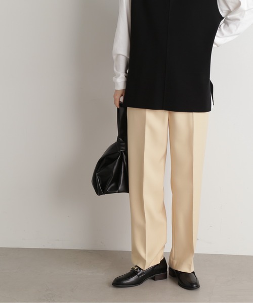 N.(N. Natural Beauty Basic)(エヌエヌナチュラルビューティーベーシック)の「【S Size Line】◆センタープレスストレートパンツ(スラックス・レディース・イエロー/ブラウン/ブラック・SMALL/MEDIUM)」の15枚目の写真