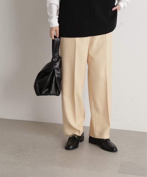 N.(N. Natural Beauty Basic)(エヌエヌナチュラルビューティーベーシック)の「【S Size Line】◆センタープレスストレートパンツ(スラックス・レディース・イエロー/ブラウン/ブラック・SMALL/MEDIUM)」の16枚目の写真