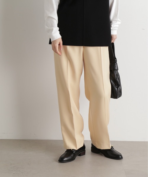 N.(N. Natural Beauty Basic)(エヌエヌナチュラルビューティーベーシック)の「【S Size Line】◆センタープレスストレートパンツ(スラックス・レディース・イエロー/ブラウン/ブラック・SMALL/MEDIUM)」の21枚目の写真