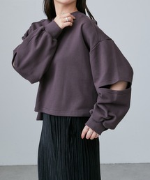 Lui's（ルイス）の「カットスリーブ裏毛プルオーバー（Tシャツ/カットソー）」