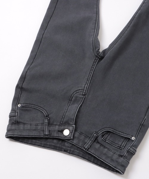 Lace Ladies（レースレディース）の「裏起毛ハイウエストストレッチスキニーデニムパンツ（デニムパンツ・レディース・ブラック/ダークグレー・27/31/29/25）」の17枚目の写真