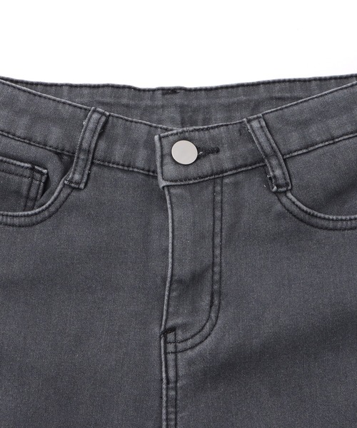 Lace Ladies（レースレディース）の「裏起毛ハイウエストストレッチスキニーデニムパンツ（デニムパンツ・レディース・ブラック/ダークグレー・27/31/29/25）」の20枚目の写真