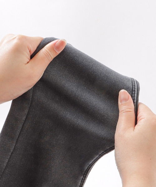 Lace Ladies（レースレディース）の「裏起毛ハイウエストストレッチスキニーデニムパンツ（デニムパンツ・レディース・ブラック/ダークグレー・27/31/29/25）」の21枚目の写真