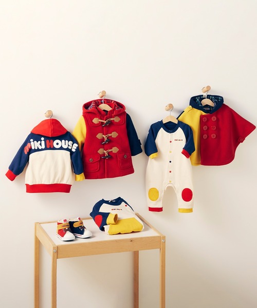 MIKI HOUSE（ミキハウス）の「フリースダッフルコート（ダッフルコート・キッズ・ベージュ/ネイビー/レッド/マルチ・110cm/120cm/100cm/130cm/90cm）」の7枚目の写真