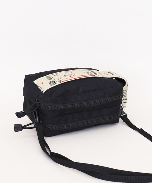 COOCO(クーコ)の「オリジナル柄テープ2層ポーチ2WAYショルダー(ショルダーバッグ・レディース・ブラック/ブルー/ベージュ/カーキ/レオパード・9)」の7枚目の写真