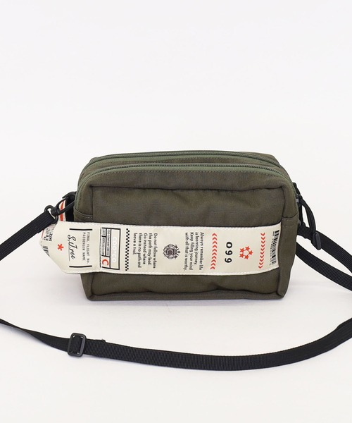 COOCO(クーコ)の「オリジナル柄テープ2層ポーチ2WAYショルダー(ショルダーバッグ・レディース・ブラック/ブルー/ベージュ/カーキ/レオパード・9)」の13枚目の写真