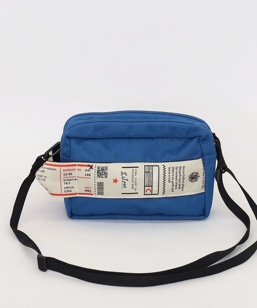 COOCO(クーコ)の「オリジナル柄テープ2層ポーチ2WAYショルダー(ショルダーバッグ・レディース・ブラック/ブルー/ベージュ/カーキ/レオパード・9)」の17枚目の写真