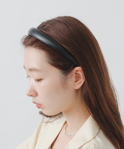 Kastane（カスタネ）の「レザーカチューシャ（カチューシャ・レディース・ブラック/ブラウン・FREE）」の2枚目の写真