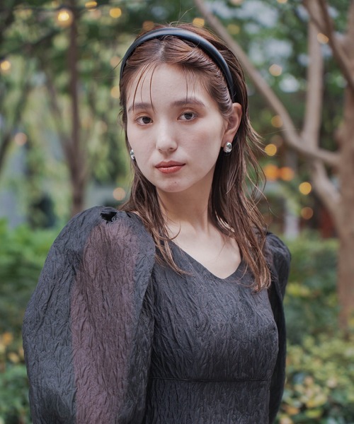 Kastane（カスタネ）の「レザーカチューシャ（カチューシャ・レディース・ブラック/ブラウン・FREE）」の5枚目の写真