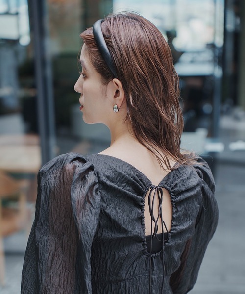 Kastane（カスタネ）の「レザーカチューシャ（カチューシャ・レディース・ブラック/ブラウン・FREE）」の7枚目の写真