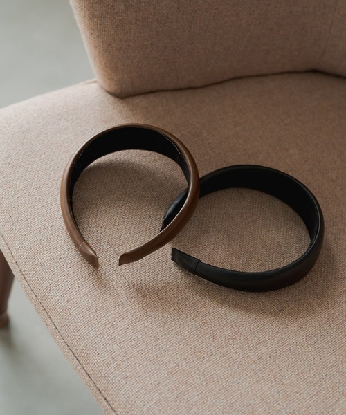 Kastane（カスタネ）の「レザーカチューシャ（カチューシャ・レディース・ブラック/ブラウン・FREE）」の9枚目の写真