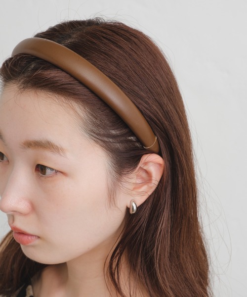 Kastane（カスタネ）の「レザーカチューシャ（カチューシャ・レディース・ブラック/ブラウン・FREE）」の8枚目の写真