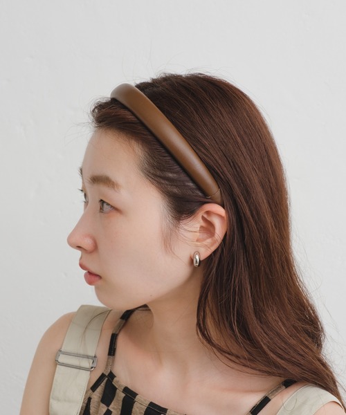 Kastane（カスタネ）の「レザーカチューシャ（カチューシャ・レディース・ブラック/ブラウン・FREE）」の6枚目の写真