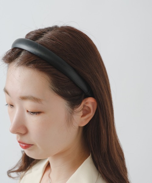 Kastane（カスタネ）の「レザーカチューシャ（カチューシャ・レディース・ブラック/ブラウン・FREE）」の4枚目の写真