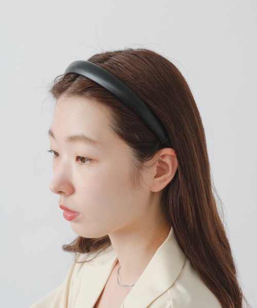 Kastane（カスタネ）の「レザーカチューシャ（カチューシャ・レディース・ブラック/ブラウン・FREE）」の3枚目の写真