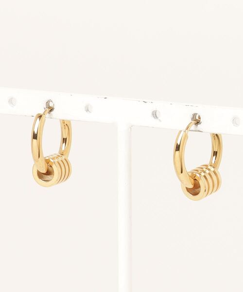 JOHN'S CLOSET(ジョンズクローゼット)の「【40】ステンレス フープピアス 〔2個set〕(ピアス(両耳用)・メンズ・ゴールド系その他/シルバー系その他/シルバー/ブラック/ゴールド・FREE)」の19枚目の写真
