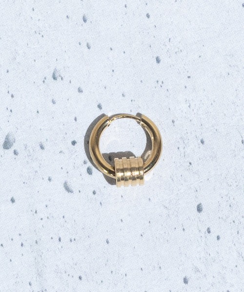 JOHN'S CLOSET(ジョンズクローゼット)の「【40】ステンレス フープピアス 〔2個set〕(ピアス(両耳用)・メンズ・ゴールド系その他/シルバー系その他/シルバー/ブラック/ゴールド・FREE)」の16枚目の写真