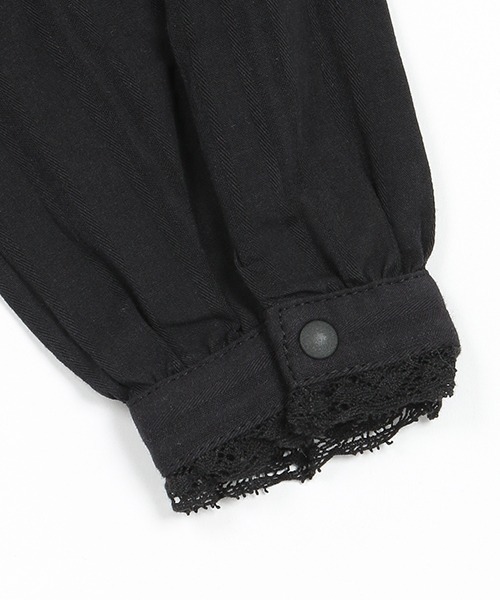 petit main（プティマイン）の「【リンク】付け襟ブラウス★（シャツ/ブラウス・キッズ・オフホワイト/ブラック・120cm/90cm/130cm/100cm/110cm/80ｃｍ）」の7枚目の写真