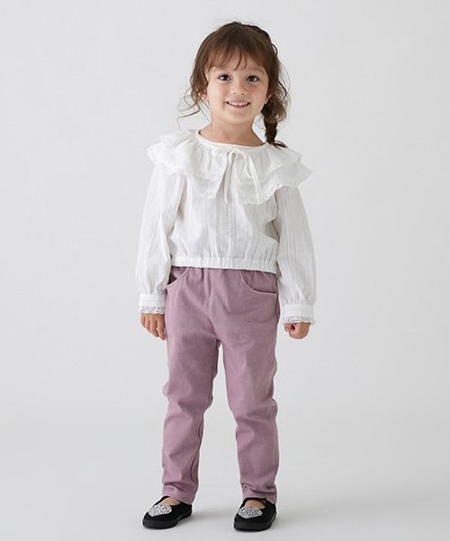 petit main（プティマイン）の「【リンク】付け襟ブラウス★（シャツ/ブラウス・キッズ・オフホワイト/ブラック・120cm/90cm/130cm/100cm/110cm/80ｃｍ）」の12枚目の写真