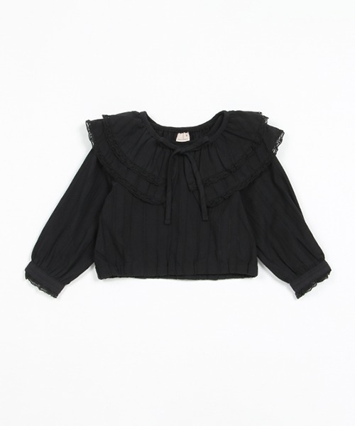 petit main（プティマイン）の「【リンク】付け襟ブラウス★（シャツ/ブラウス・キッズ・オフホワイト/ブラック・120cm/90cm/130cm/100cm/110cm/80ｃｍ）」の15枚目の写真