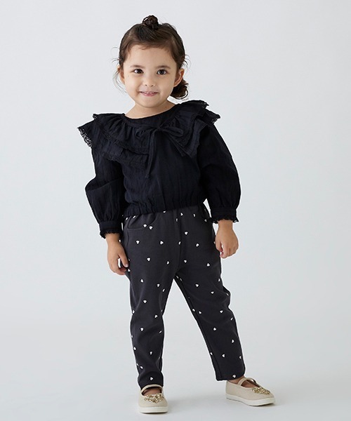 petit main（プティマイン）の「【リンク】付け襟ブラウス★（シャツ/ブラウス・キッズ・オフホワイト/ブラック・120cm/90cm/130cm/100cm/110cm/80ｃｍ）」の16枚目の写真