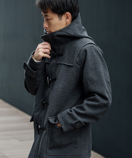 ユニセックス】ジップ ダッフル コート（ダッフルコート