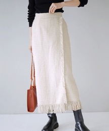 MIMIMEMETE | ツイード ラップスカート(スカート)