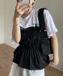 wee9s | plus one nylon bustier / プラスワンナイロンビスチェ(ベスト)