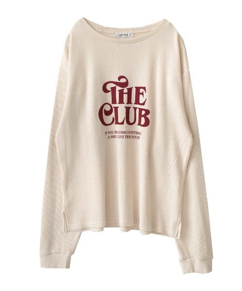 e-zakkamania stores(イーザッカマニアストアーズ)の「アメリカンレトロ ワッフルロゴカットソー(Tシャツ/カットソー・レディース・アイボリー・フリー)」の12枚目の写真