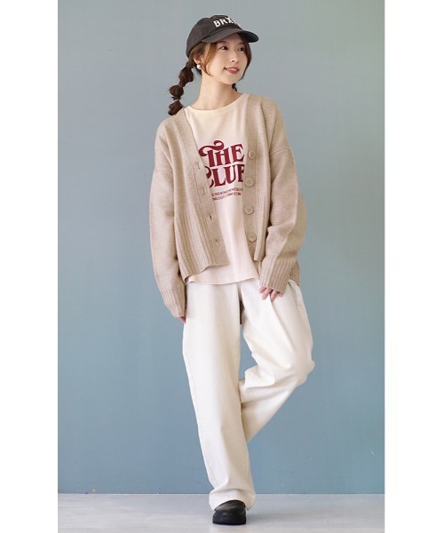 e-zakkamania stores(イーザッカマニアストアーズ)の「アメリカンレトロ ワッフルロゴカットソー(Tシャツ/カットソー・レディース・アイボリー・フリー)」の4枚目の写真