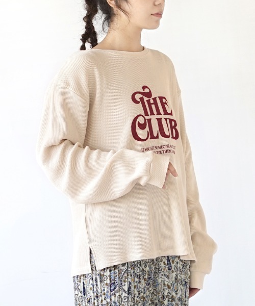 e-zakkamania stores(イーザッカマニアストアーズ)の「アメリカンレトロ ワッフルロゴカットソー(Tシャツ/カットソー・レディース・アイボリー・フリー)」の7枚目の写真
