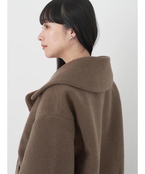 earth music&ecology（アースミュージックアンドエコロジー）の「BIGカラーコクーンコート（その他アウター・レディース・ベージュ/モカ/ミント・M/L）」の17枚目の写真