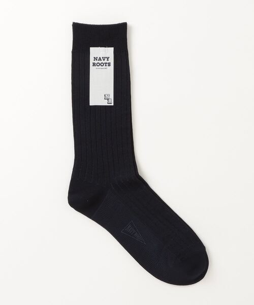 NAVY ROOTS（ネイビールーツ）の「NAVY ROOTS/ネイビールーツ/ドレスカラーリブ（ソックス/靴下・メンズ・ピンク/ネイビー/モスグリーン/ホワイト/ブラック/レッド・F）」の4枚目の写真