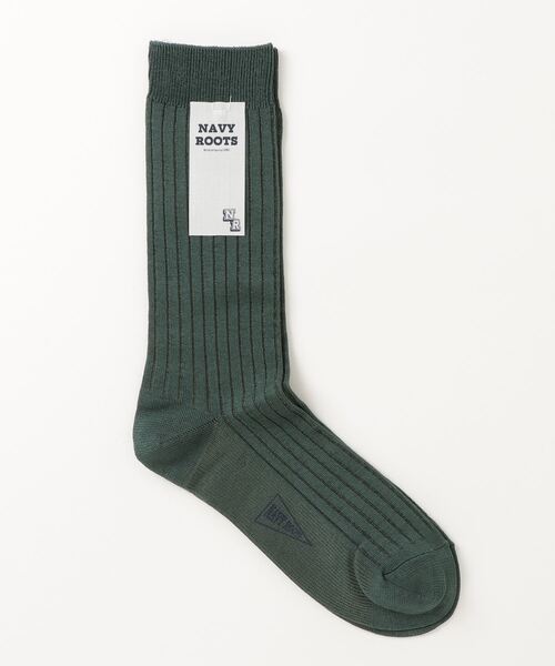 NAVY ROOTS（ネイビールーツ）の「NAVY ROOTS/ネイビールーツ/ドレスカラーリブ（ソックス/靴下・メンズ・ピンク/ネイビー/モスグリーン/ホワイト/ブラック/レッド・F）」の3枚目の写真