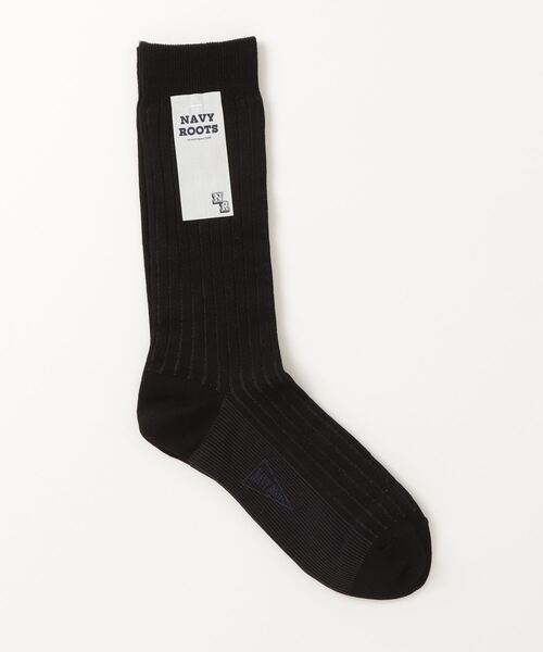 NAVY ROOTS（ネイビールーツ）の「NAVY ROOTS/ネイビールーツ/ドレスカラーリブ（ソックス/靴下・メンズ・ピンク/ネイビー/モスグリーン/ホワイト/ブラック/レッド・F）」の2枚目の写真