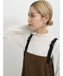 Samansa Mos2 blue | ボトルネックシアーカットソー(Tシャツ/カットソー)