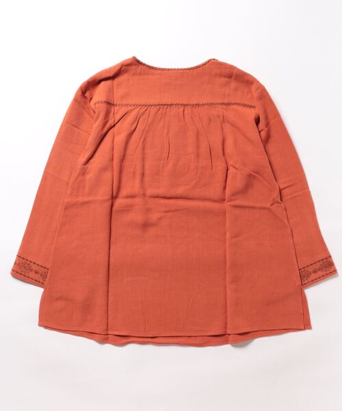 チチカカ(チチカカ)の「ティピ刺繍ブラウス(シャツ/ブラウス・レディース・オレンジ/アイボリー/ブラック・FREE)」の6枚目の写真