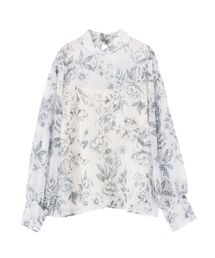 LAGUNAMOON | モノクロームフラワーパターンブラウス(シャツ/ブラウス)