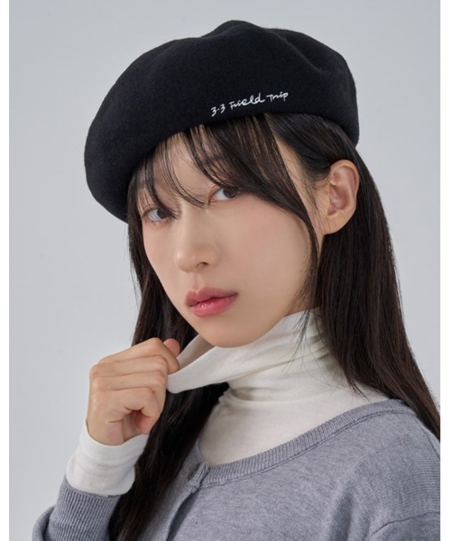 3.3 Field Trip （3.3フィールドトリップ）の「【UNISEX】3.3 Field Trip／レター ベレー 2995795（ハンチング/ベレー帽・レディース・ブラウン/ブラック・FREE）」の17枚目の写真