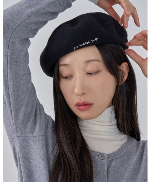 3.3 Field Trip （3.3フィールドトリップ）の「【UNISEX】3.3 Field Trip／レター ベレー 2995795（ハンチング/ベレー帽・レディース・ブラウン/ブラック・FREE）」の18枚目の写真