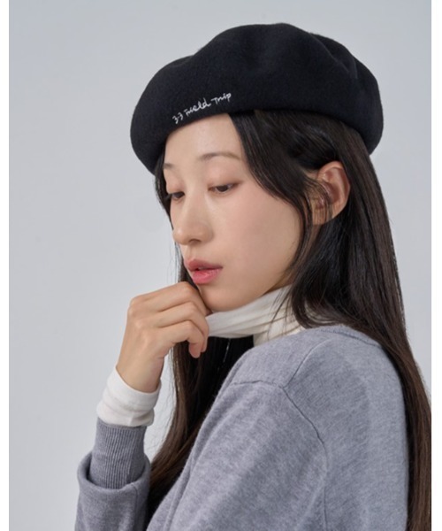 3.3 Field Trip （3.3フィールドトリップ）の「【UNISEX】3.3 Field Trip／レター ベレー 2995795（ハンチング/ベレー帽・レディース・ブラウン/ブラック・FREE）」の19枚目の写真