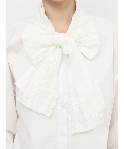 merry jenny（メリージェニー）の「lace ダブルボウタイブラウス（シャツ/ブラウス・レディース・オフホワイト/ブラック/アイボリー・FREE）」の17枚目の写真