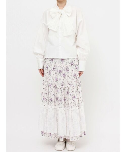 merry jenny（メリージェニー）の「lace ダブルボウタイブラウス（シャツ/ブラウス・レディース・オフホワイト/ブラック/アイボリー・FREE）」の20枚目の写真