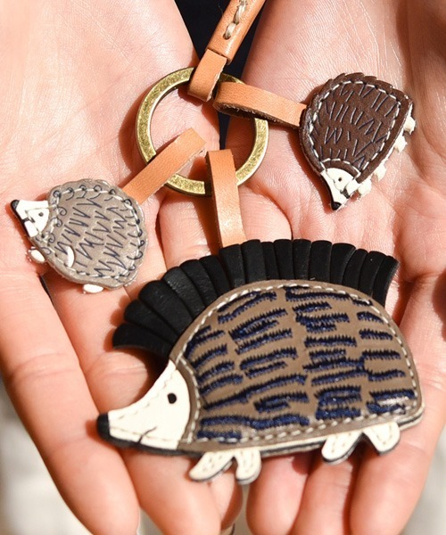 genten ×リサラーソン ハリネズミ レザーチャーム genten ×リサラーソン ハリネズミ レザーチャーム genten × LISA