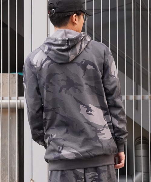 adidas L〜XL アディダス パーカー フーディー カモフラ柄 グレー系　大きいサイズ　L〜XL adidas Originals アディダス パーカー プルオーバー メンズ カモ AOP