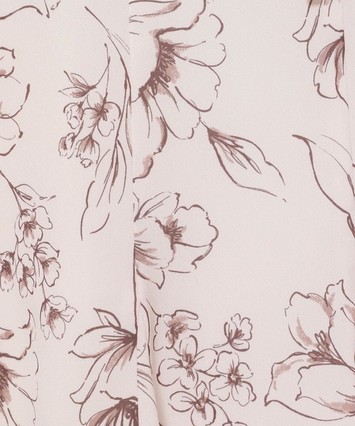 mysty woman（ミスティウーマン）の「フラワープリントフレアスカート 996666（スカート・レディース・アイボリー/ブラック/ピンクベージュ・FREE）」の14枚目の写真